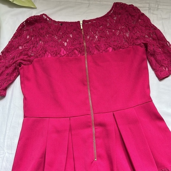 Attitude Skater Lace Detail Dress - Picture 5 of 6